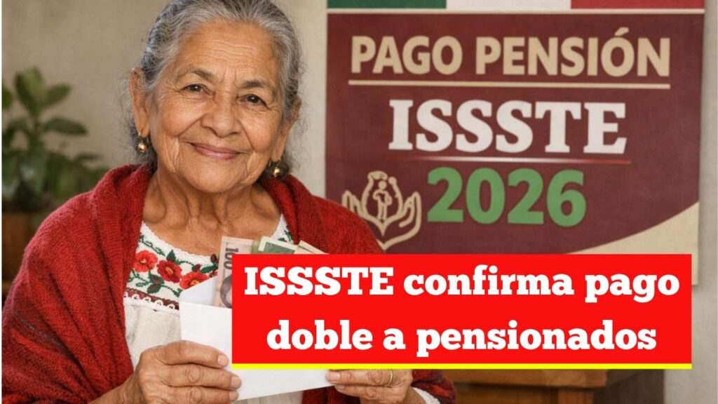 ISSSTE confirma pago doble a pensionados y nueva edad de retiro en 2026